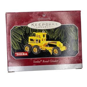 Tonka Truck 1998 Hallmark Keepsake Christmas Ornament Tonka Road Grader New